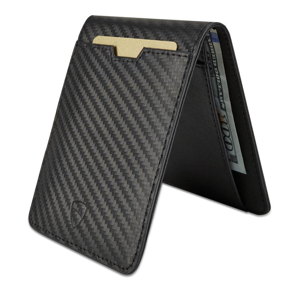 3301 MANHATTAN Slim RFID Blocking Bifold Leather Wallet - Minimalist Front